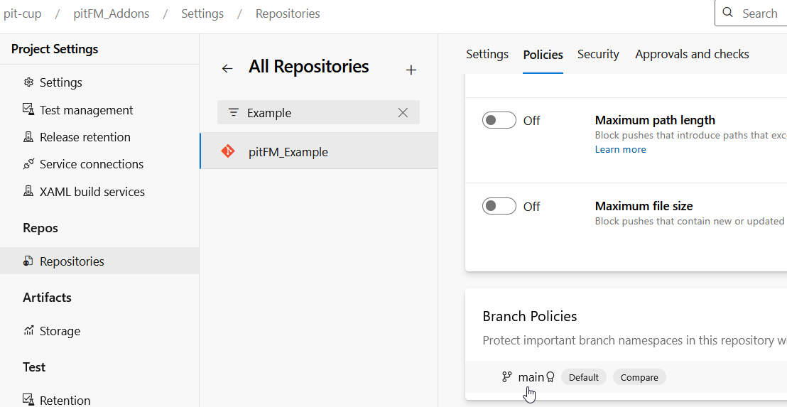 Neue validation policy definieren #1 Neue validation policy definieren #1