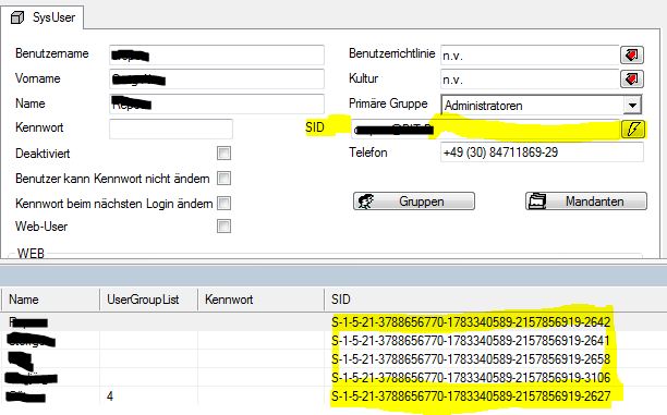 Sicheres Single Sign-on per Windows SID