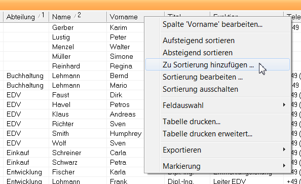 Tabellen-Sortierung über mehrere Attribute